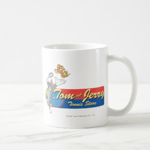 Caneca De Café Estrelas de tênis 6 de Tom e de Jerry