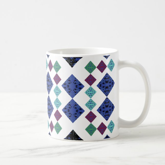 Caneca De Café Estrelas Diamantes (Direita)