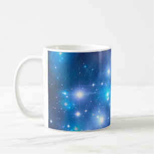 Caneca De Café Estrelas do Universo Azul + suas ideias