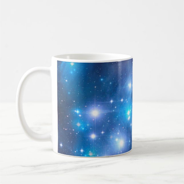 Caneca De Café Estrelas do Universo Azul + suas ideias (Esquerda)