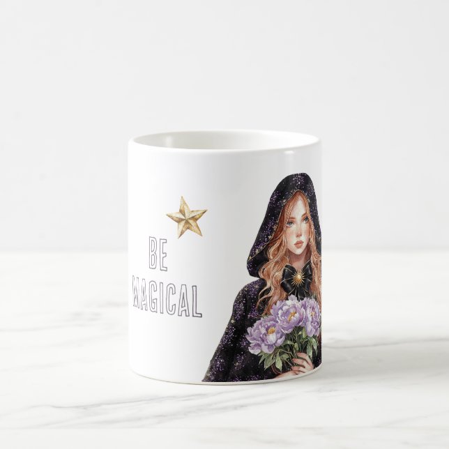Caneca De Café Estrelas Douradas São Ruivas Mágicas Femininas (Centro)