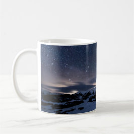 Caneca De Café Estrelas e Montanhas
