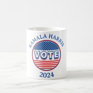 Caneca De Café Estrelas e Stripes Votam EUA - Eleição