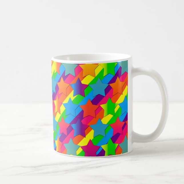 Caneca De Café Estrelas em Stripes CAFÉ MUG (Direita)