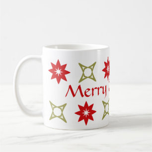 Caneca De Café Estrelas geométricas do Natal