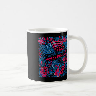 Caneca De Café Estrelas Listras Direitos Humanos 4 De Julho Flora