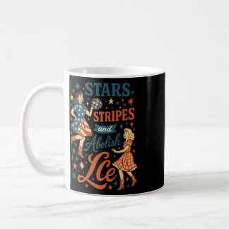 Caneca De Café Estrelas Listras E Abolição Gelo Proteja Imigrante