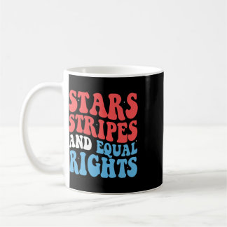 Caneca De Café Estrelas Listras E Direitos Iguais 4 De Julho Mulh