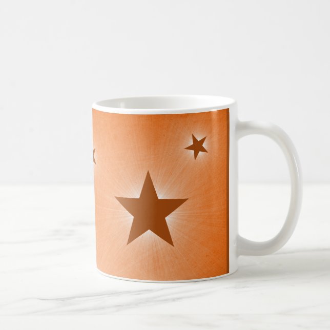Caneca De Café Estrelas no Céu da Noite, Laranja (Direita)