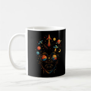 Caneca De Café Estrelas nos Meus Olhos Espaço Psicodélico Ficção