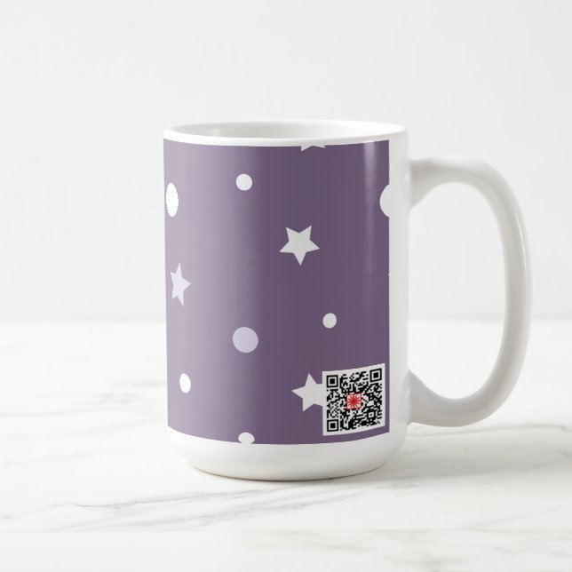 Caneca De Café Estrelas Roxas (Direita)