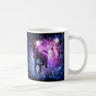 Caneca De Café Estrelas roxas roxas roxas roxas românticas Galáxi