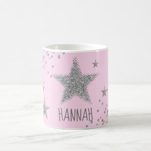 Caneca De Café Estrelas Silver Sparkasse Personalizadas