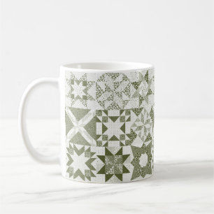 Caneca De Café Estrelas Tradicionais de Patchwork Mais Baratas In