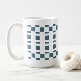 Caneca De Café Estrutura F | Azul Petróleo