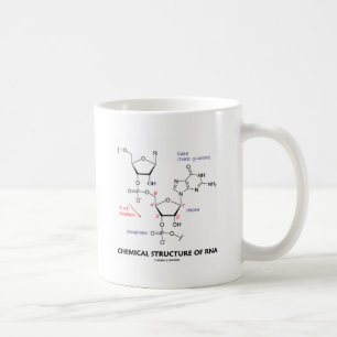 Caneca De Café Estrutura química do RNA (estrutura molecular)