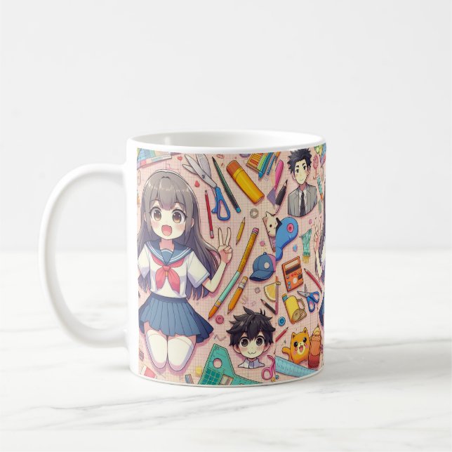 Caneca De Café estudante de animação (Esquerda)