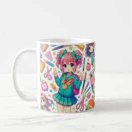 Caneca De Café estudante de anime