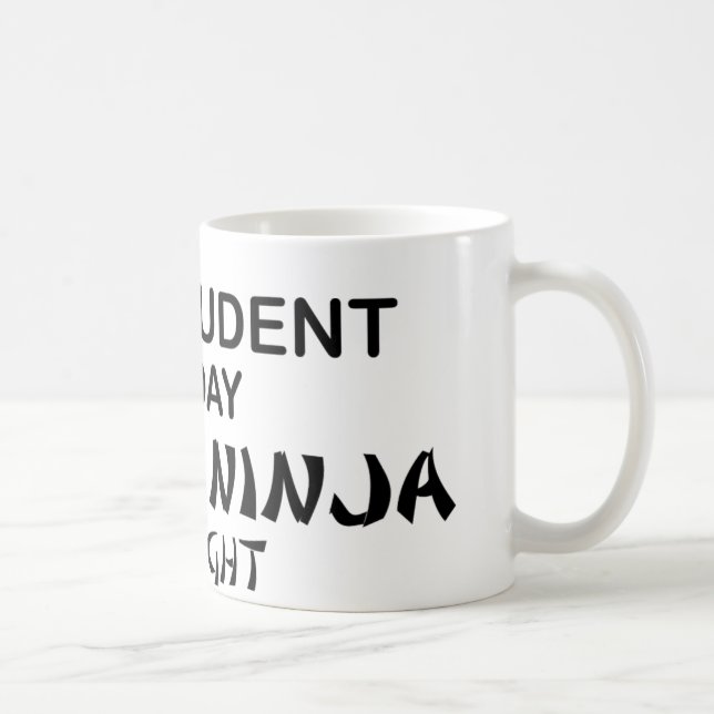 Caneca De Café Estudante de Direito Ninja mortal (Direita)