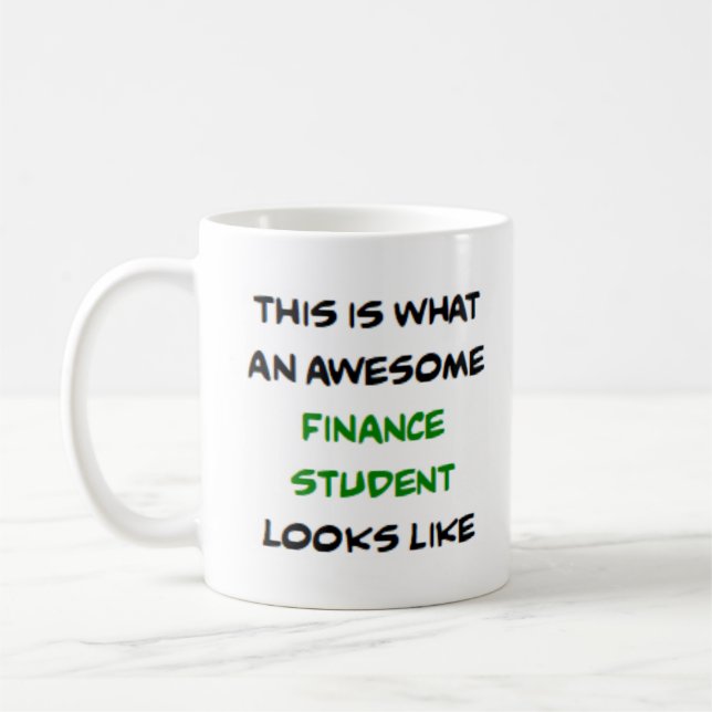 Caneca De Café estudante de finanças, incrível (Esquerda)