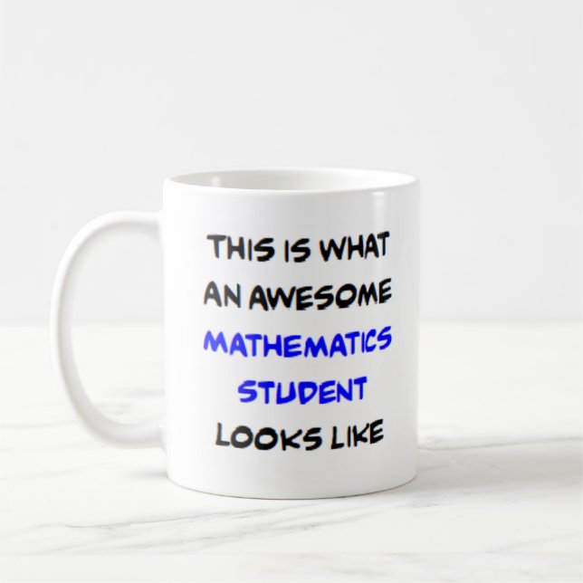 Caneca De Café estudante de matemática, incrível (Esquerda)