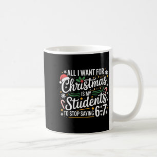 Caneca De Café Estudantes Dizendo 6-7 67 Seis Sete Professor Dive