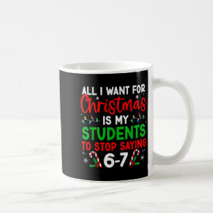 Caneca De Café Estudantes Dizendo 6-7 67 Seis Sete Professor Dive