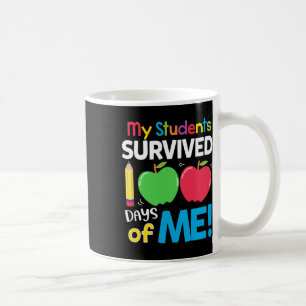 Caneca De Café Estudantes Sobreviveram 100 Dias De Mim 100º Dia D