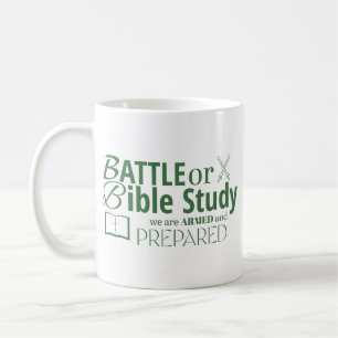 CANECA DE CAFÉ ESTUDO DE BATALHA OU BÍBLIA NÓS SOMOS ARMADOS E PR