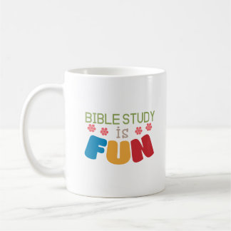 Caneca De Café Estudo de bíblia é divertido