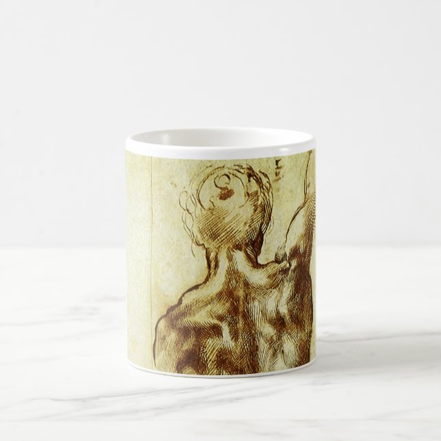 Caneca De Café Estudo de Michelangelo para a Batalha de Cascina (Centro)