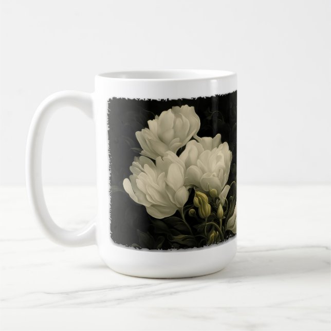 Caneca De Café Estudo de um Peony (Esquerda)