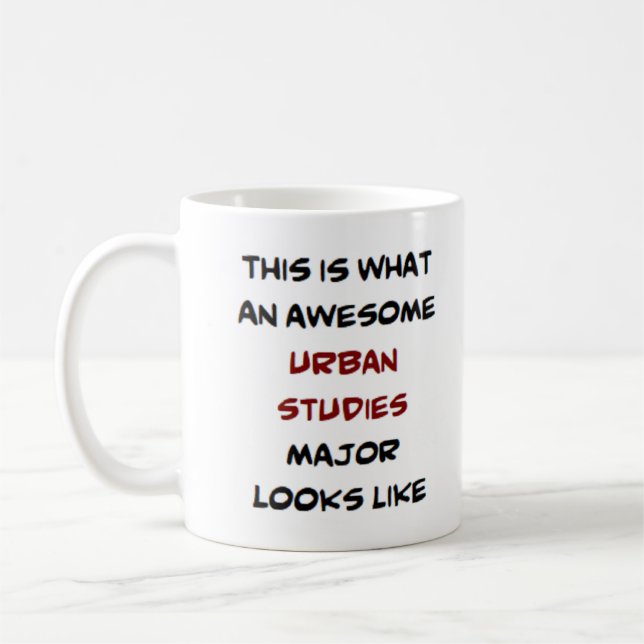 Caneca De Café estudos urbanos major, incrível (Esquerda)