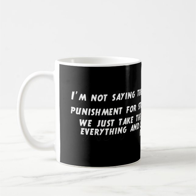Caneca De Café Estupidez da pena capital (Esquerda)