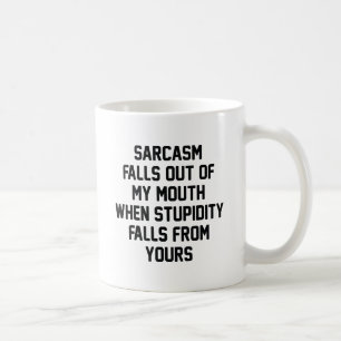 Caneca De Café Estupidez do sarcasmo