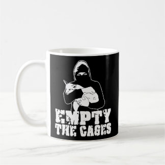 Caneca De Café Esvaziar As Gaiolas Alf Animal Liberation Front Ve