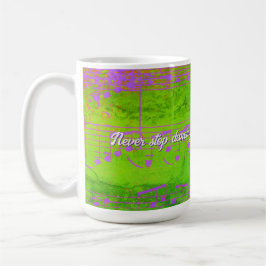 Caneca De Café Etapas Musicais - Novo Jazz Mug
