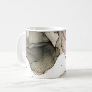 Caneca De Café Etéreo Mal-humorado Rosa Preto Dourado Fantasia Ti