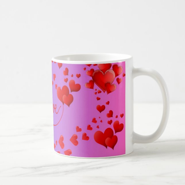 Caneca De Café "Eternal Love Mug" ❤️ ☕ 💙 (Direita)