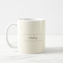 Caneca De Café Eterno - Cream White Name Mug