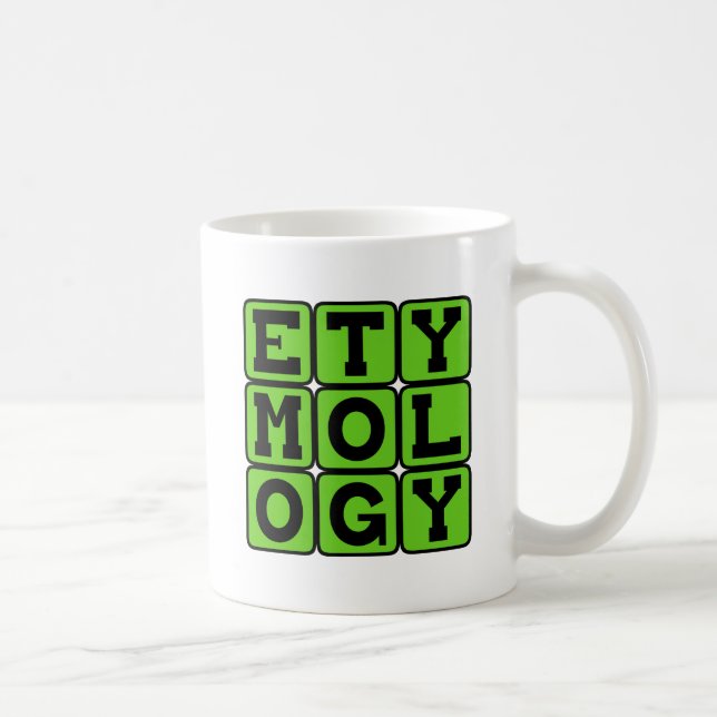 Caneca De Café Etimologia, O Estudo da Língua (Direita)
