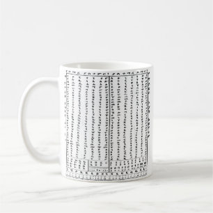 Caneca De Café Etíope Alphabet Classic Mug