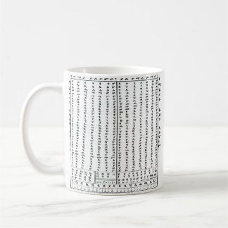 Caneca De Café Etíope Alphabet Classic Mug