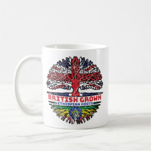 Caneca De Café Etíope - Reino Unido - Árvore Britânica do Reino U