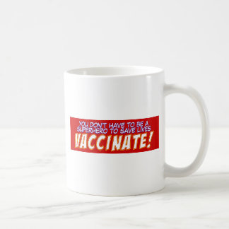 Caneca De Café Etiqueta da Pro-Vacina - vacinas - Pro-VAX