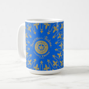 Caneca De Café Etiqueta de Savon de la Reine Sabão