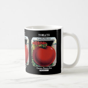Caneca De Café Etiqueta do pacote da semente do tomate