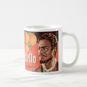 Caneca De Café Etiqueta Laranja Otello