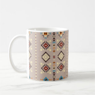 Caneca De Café Étnica: padrão tribal sem descontinuidades