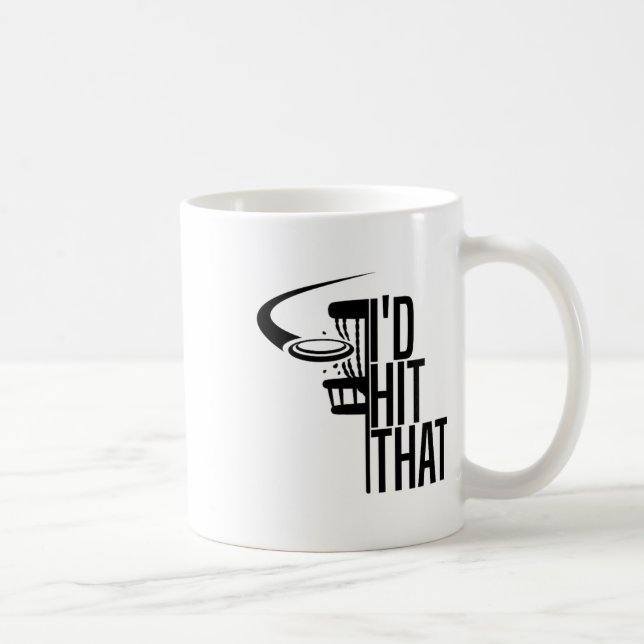 Caneca De Café Eu Acertaria Aquilo Presente Engraçado de Esportes (Direita)